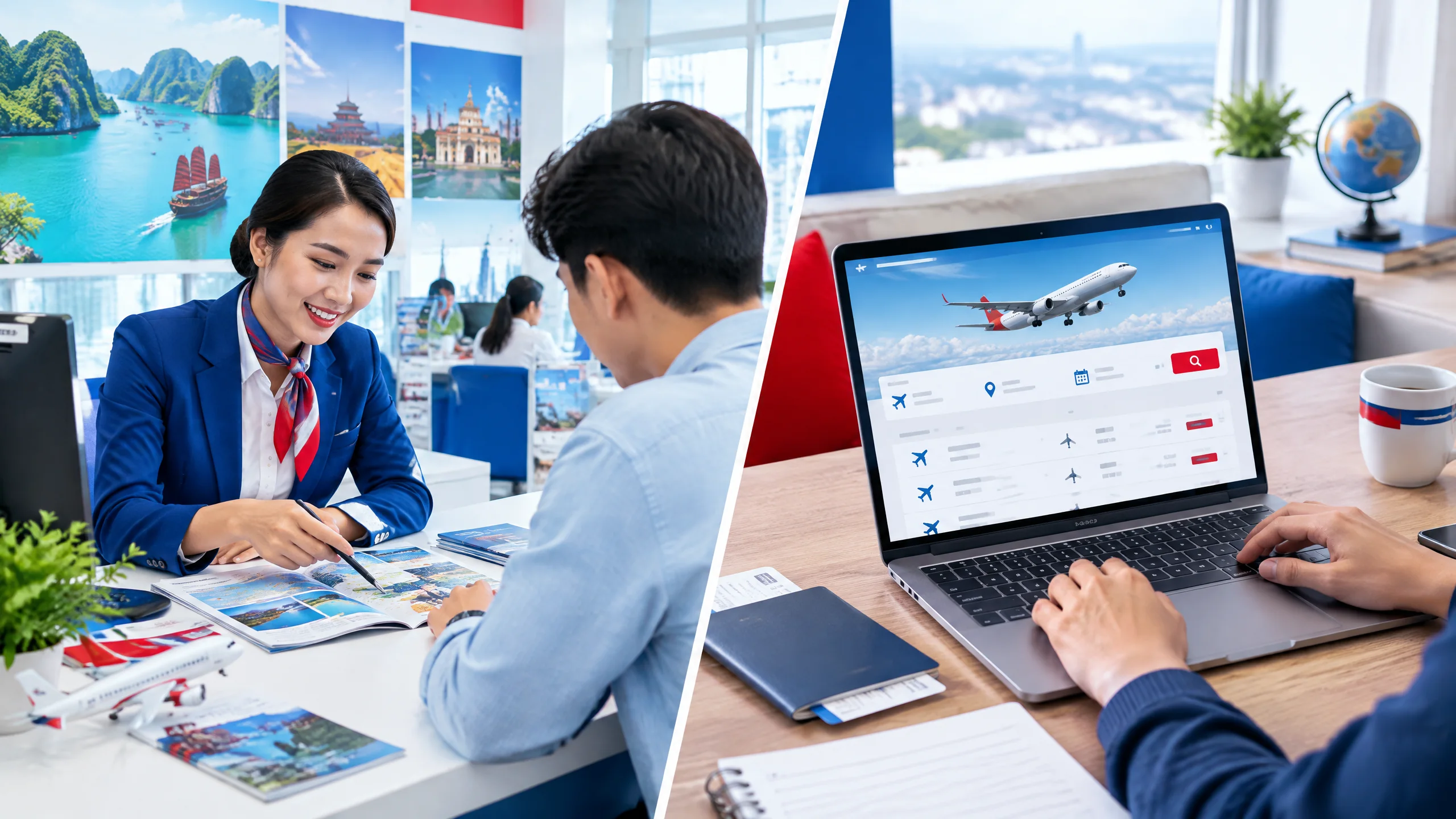 So sánh hai cách mua vé China Southern online và qua đại lý