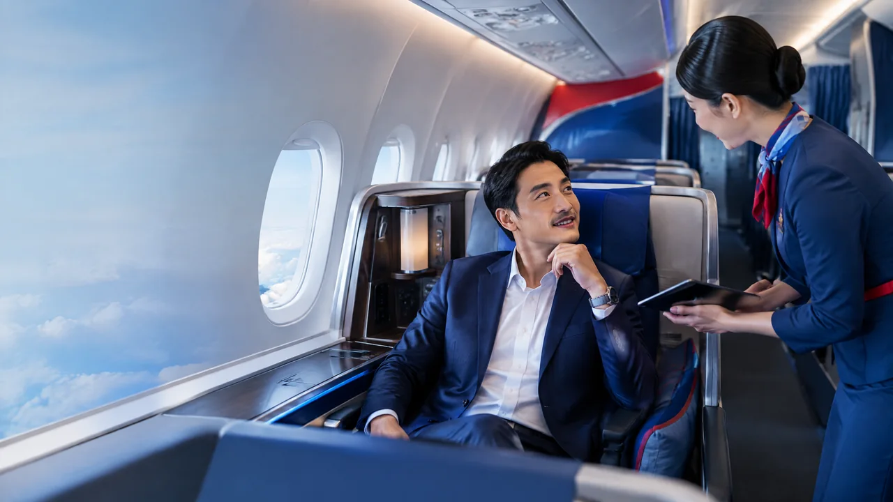 Hành khách kiểm tra chỗ và điều kiện nâng hạng China Southern lên Business Class