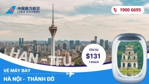 Vé máy bay từ Hà Nội đi Thành Đô China Southern Airlines
