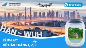 Giá vé máy bay China Southern Hà Nội - Hồ Chí Minh đi Vũ Hán Trung Quốc 1, 2, 3