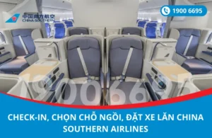 Dịch vụ check-in, chọn chỗ ngồi, đặt xe lăn China Southern Airlines