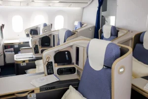 Review chi tiết hạng ghế Business Class trên dòng máy bay Boeing 787 của CZ đi Mỹ