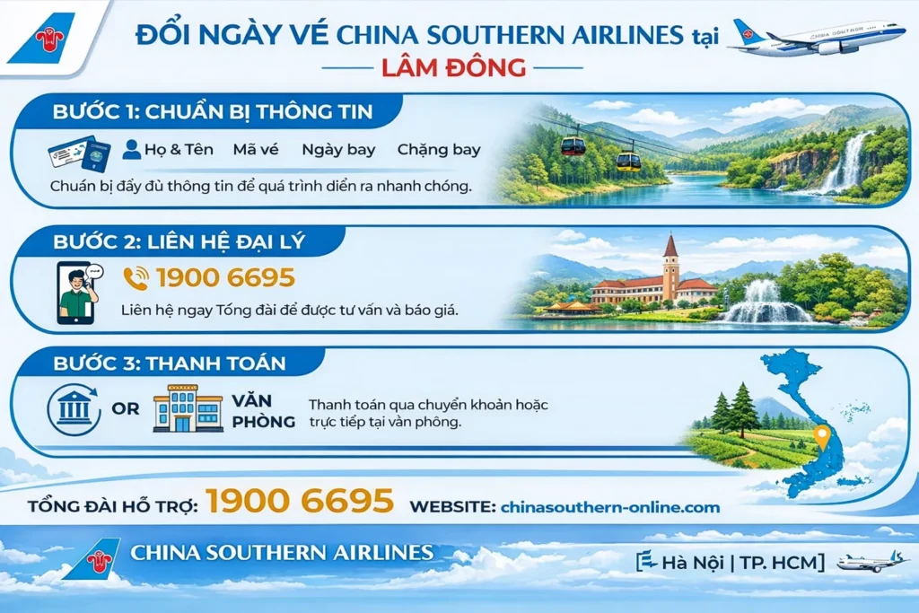 Các bước hoàn đổi vé tại Lâm Đồng
