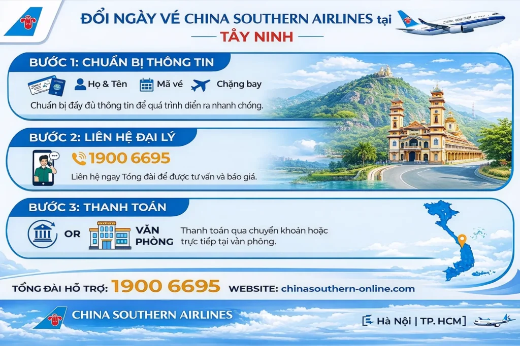 Các bước hoàn trả vé máy bay tại Tây Ninh