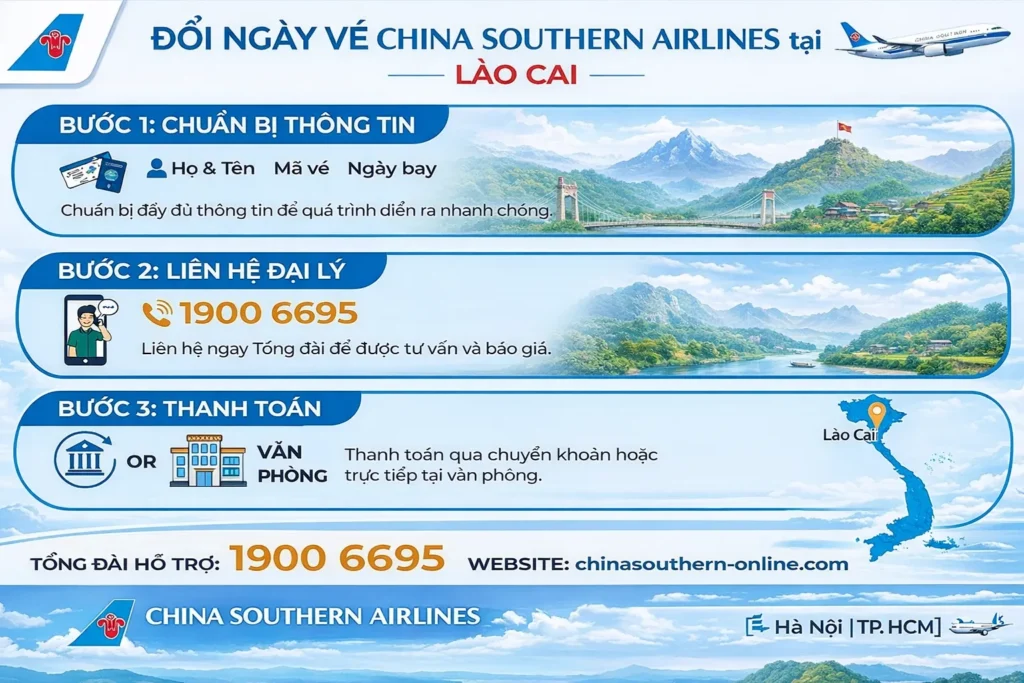Các giai đoạn đổi ngày bay tại Lào Cai