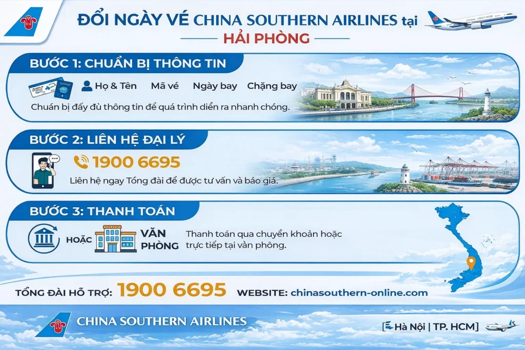Cách hoàn đổi ngày bay đơn giản