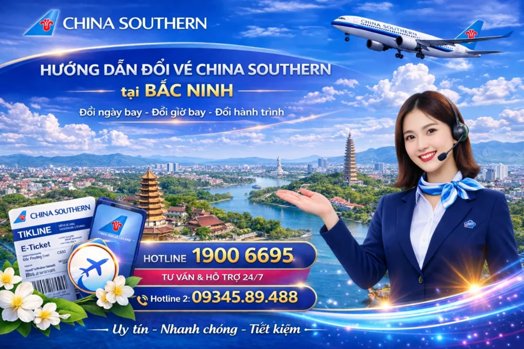 Đổi ngày vé China Southern Airlines tại Bắc Ninh