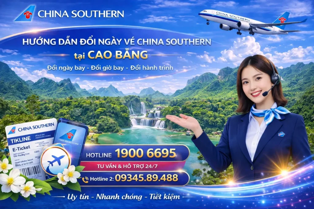 Đổi ngày vé China Southern Airlines tại Cao Bằng