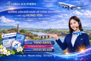 Đổi ngày vé China Southern Airlines tại Hưng Yên