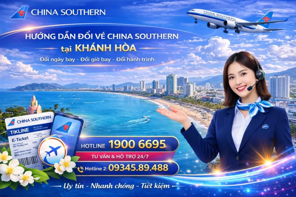 Đổi ngày vé China Southern Airlines tại Khánh Hoà