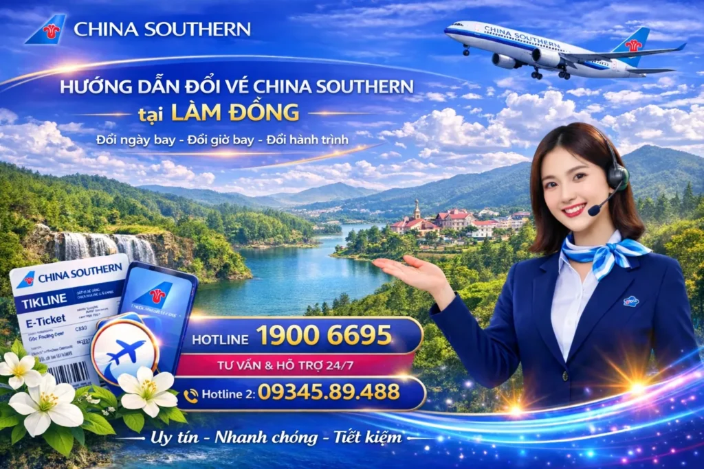 Đổi ngày vé China Southern Airlines tại Lâm Đồng