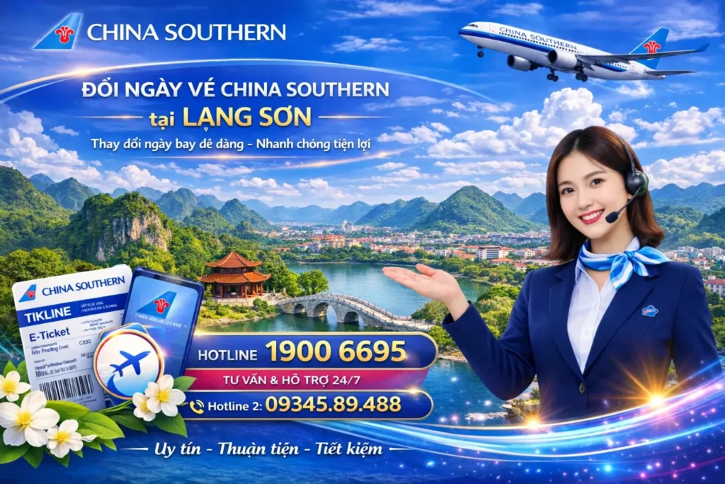 Đổi ngày vé China Southern Airlines tại Lạng Sơn