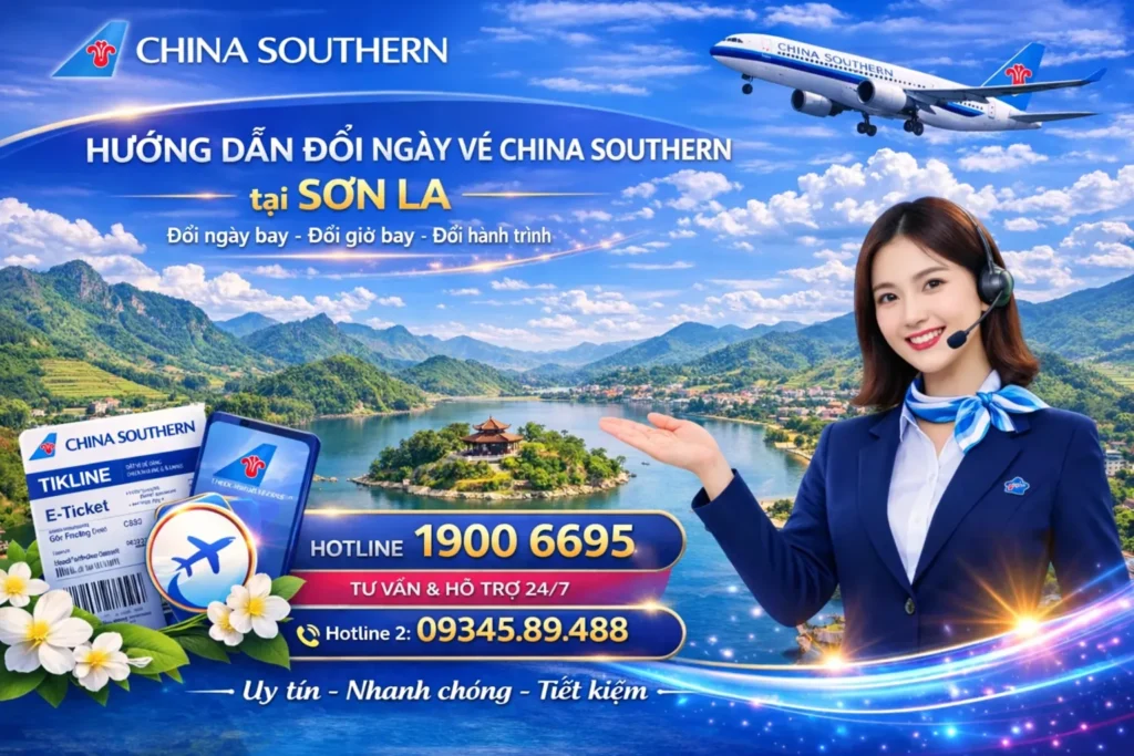 Đổi ngày vé China Southern Airlines tại Sơn La
