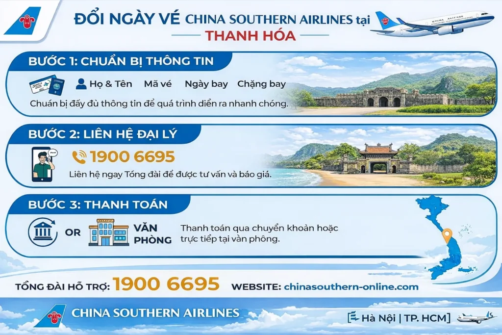 Những điều cần làm để đổi vé tại Thanh Hóa
