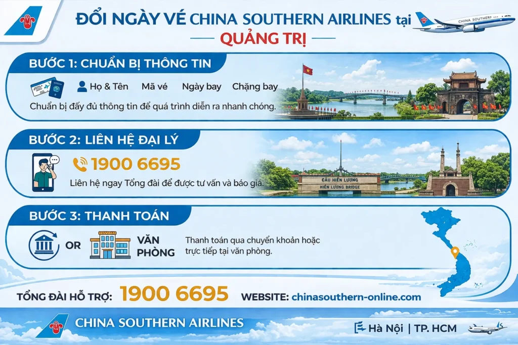 Quy trình hoàn đổi vé tại Quảng Trị